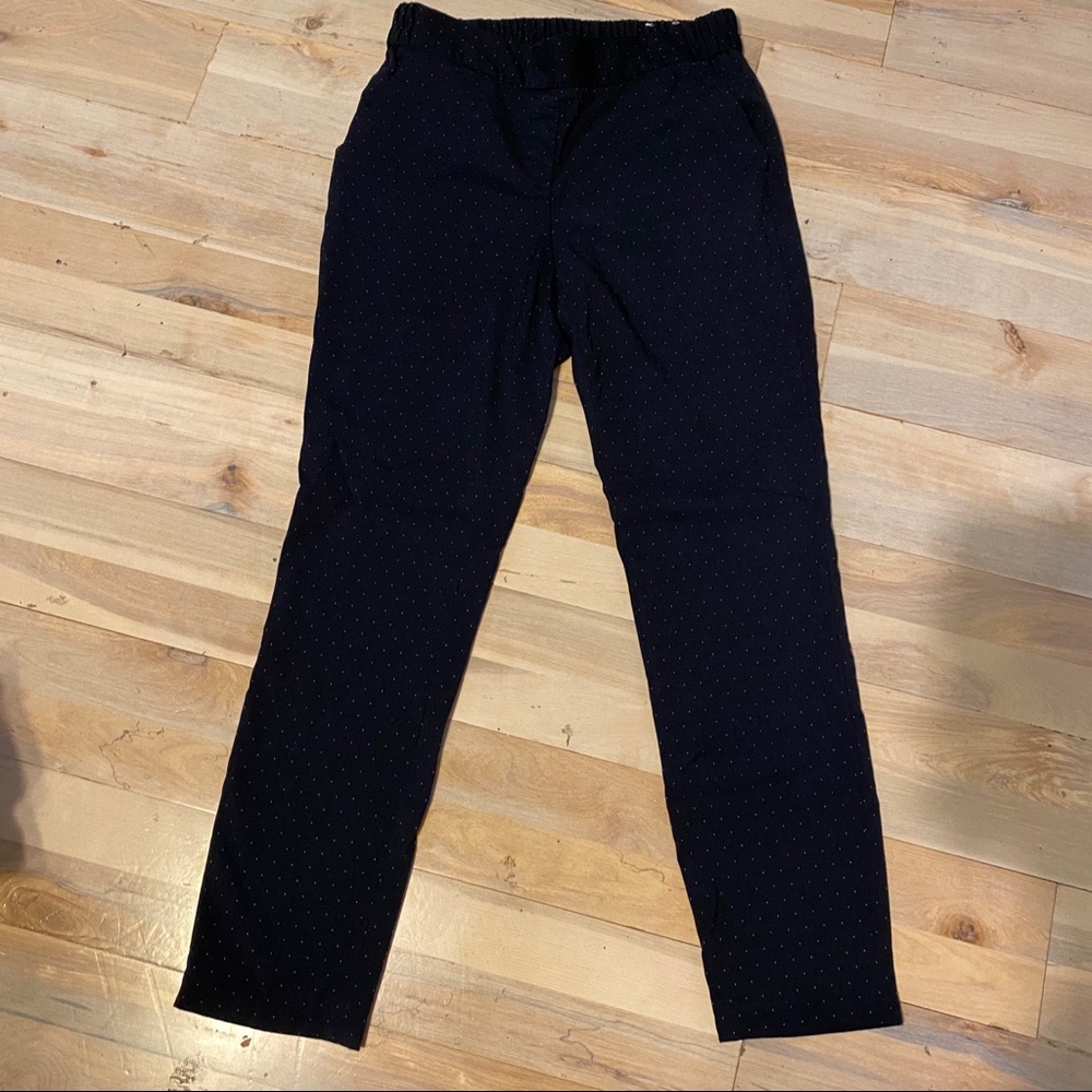 Polka Dot Ankle Work Pants